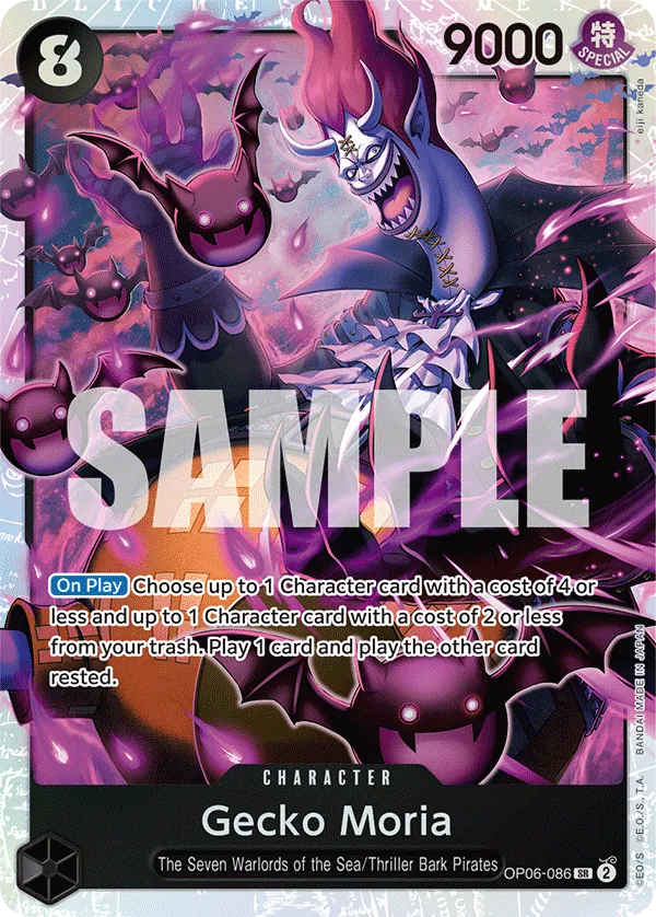 Gecko Moria Character Super Rare OP06-086