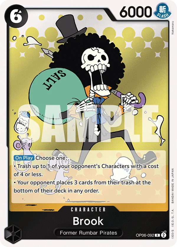 Brook Character Rare OP06-092