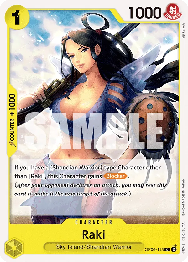 Raki Character Common OP06-113