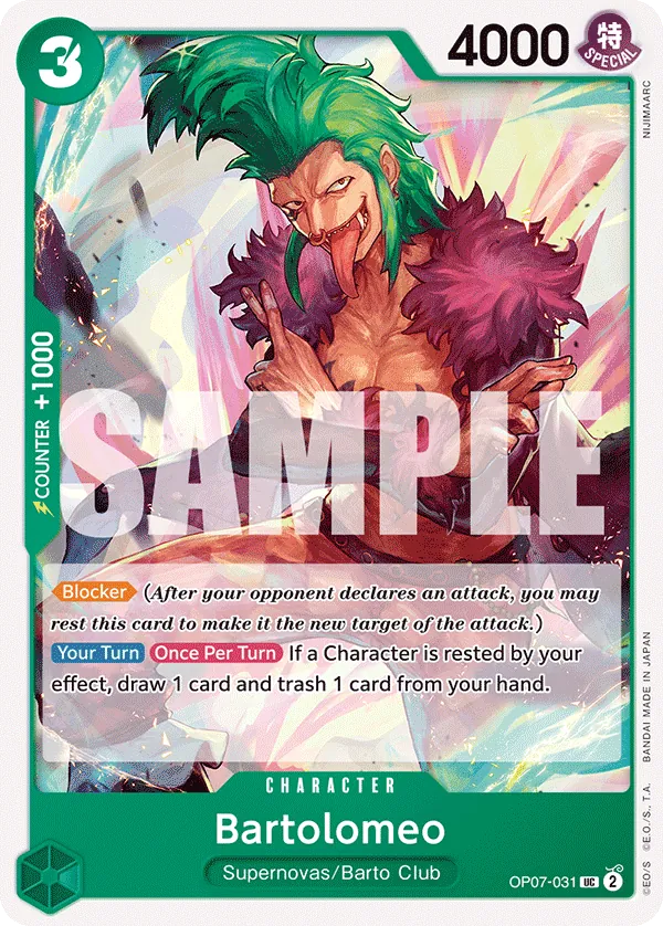 Bartolomeo Character Uncommon OP07-031