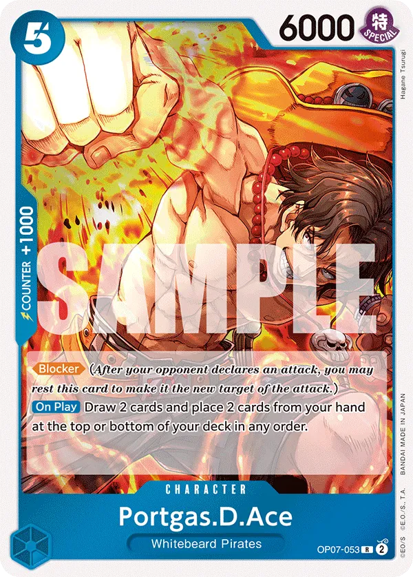 Portgas.D.Ace Character Rare OP07-053