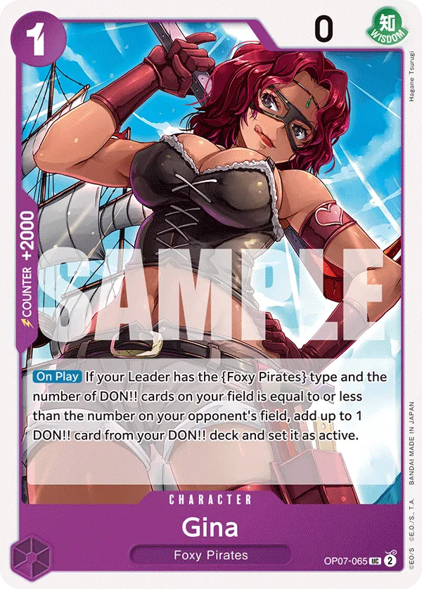 Gina Character Uncommon OP07-065