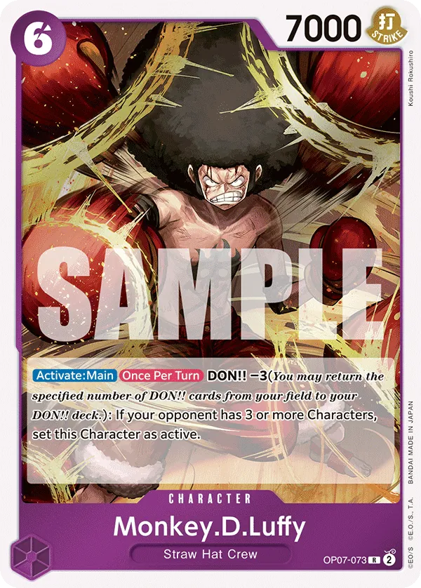 Monkey.D.Luffy Character Rare OP07-073