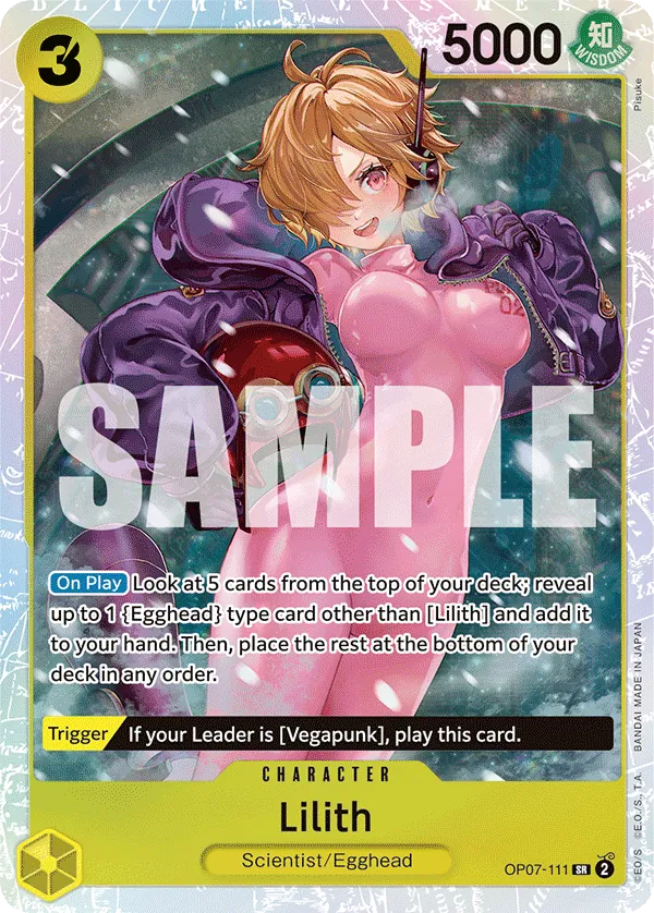 Lilith Character Super Rare OP07-111