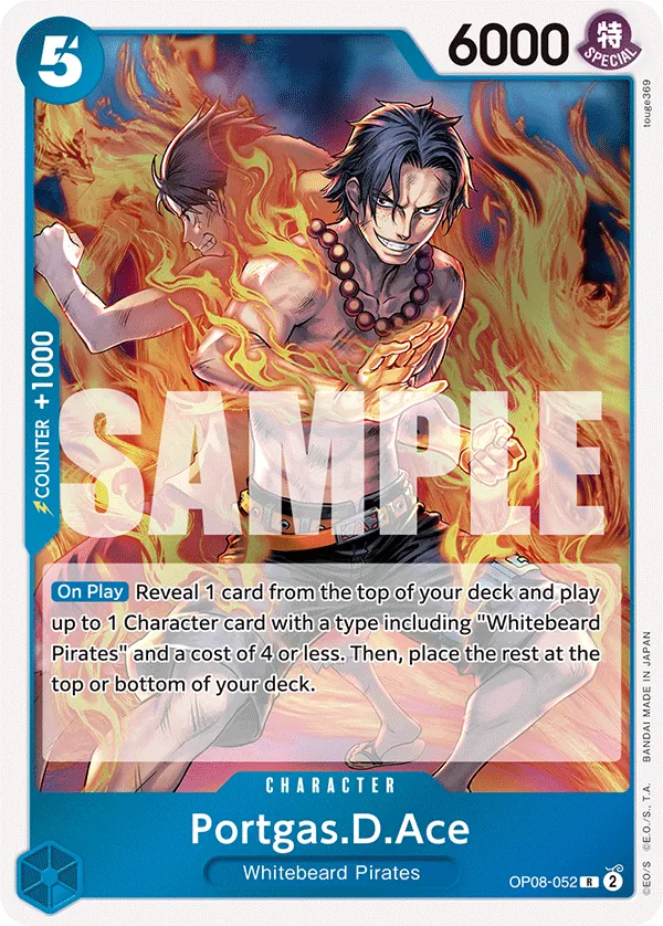 Portgas.D.Ace Character Rare OP08-052