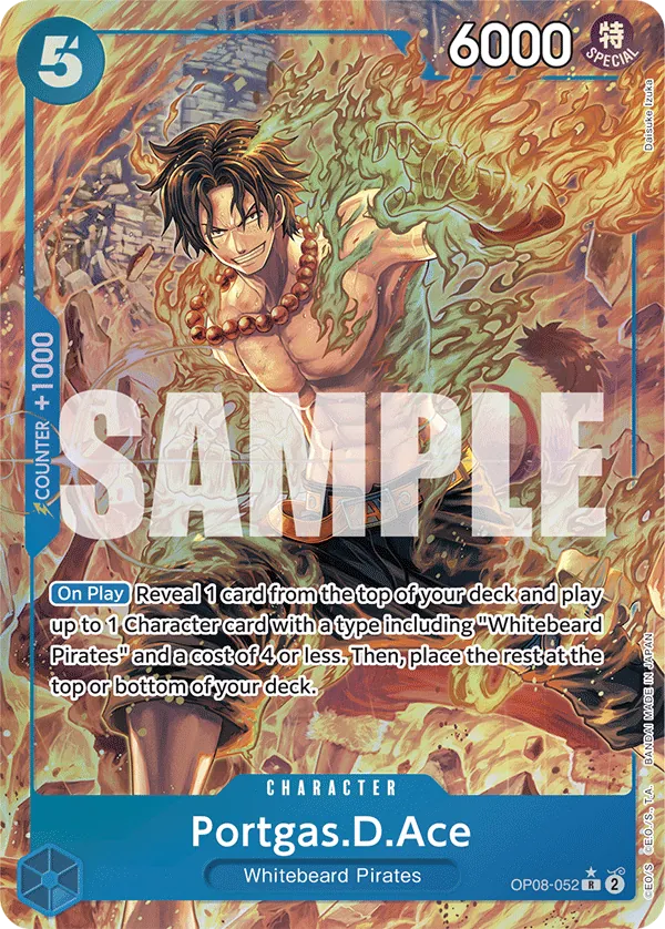 Portgas.D.Ace Character  OP08-052