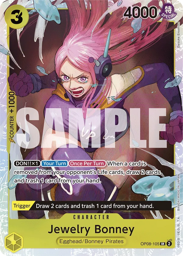 Jewelry Bonney Character Super Rare OP08-105