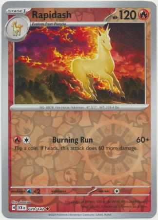 Rapidash Uncommon Reverse 20 /144