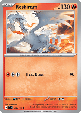 Reshiram Uncommon 22 /144