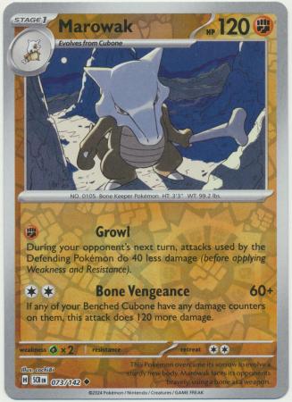 Marowak Uncommon Reverse 73 /144