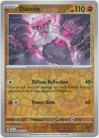 Diancie Uncommon Reverse 86 /144