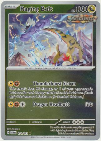 Raging Bolt Rare Reverse 111 /144