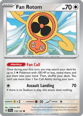 Fan Rotom Common 118 /144