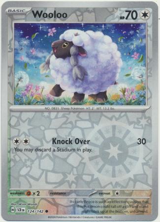 Wooloo Common Reverse 124 /144