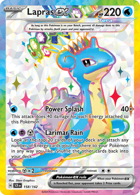 Lapras ex Ultra Rare 158 /144