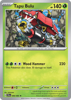 Tapu Bulu Rare 6/ 64