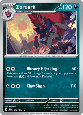 Zoroark Rare 32/ 64