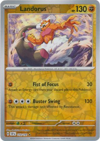 Landorus FBasic Rare Reverse 110 /191