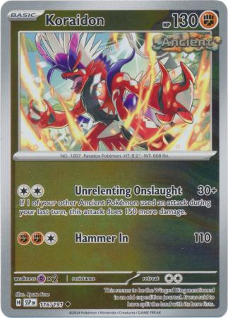 Koraidon FBasic Uncommon Reverse 116 /191