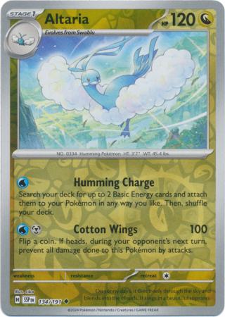 Altaria NStage 1 Uncommon Reverse 134 /191