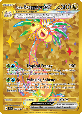 Alolan Exeggutor ex NStage 1 Secret Rare 248 /191