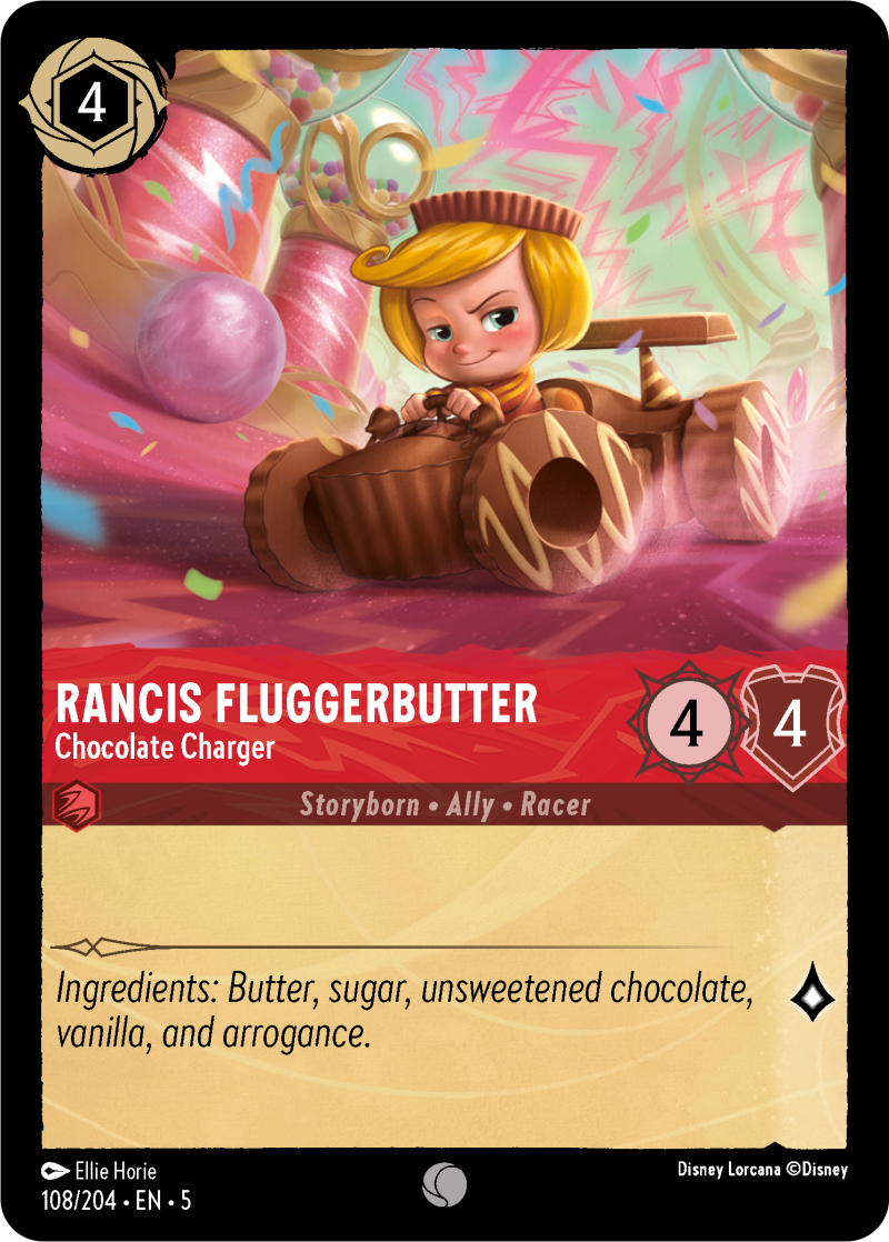 Rancis Fluggerbutter - Chocolate Charger Ruby Common Character 108 /204