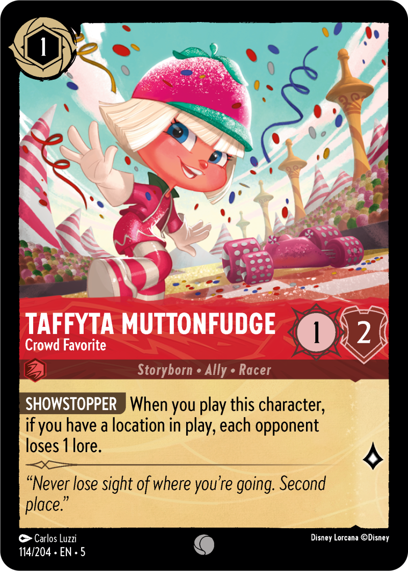 Taffyta Muttonfudge - Crowd Favorite Ruby Common Character 114 /204