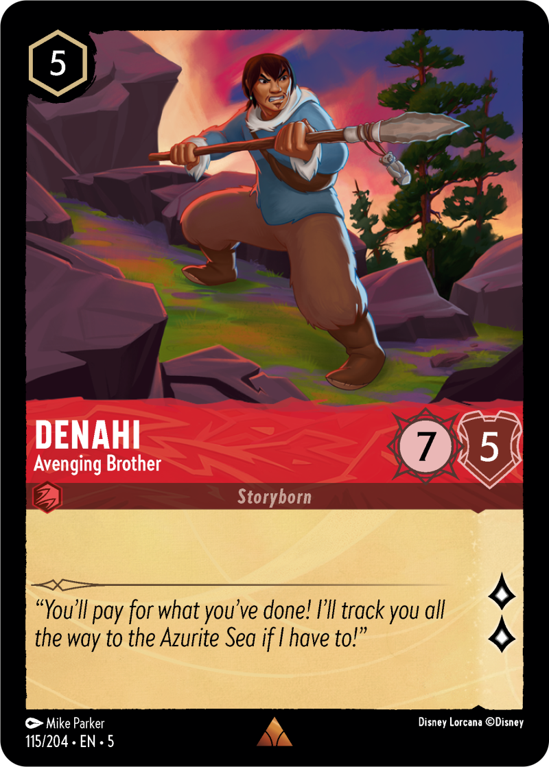 Denahi - Avenging Brother Ruby Rare Character 115 /204