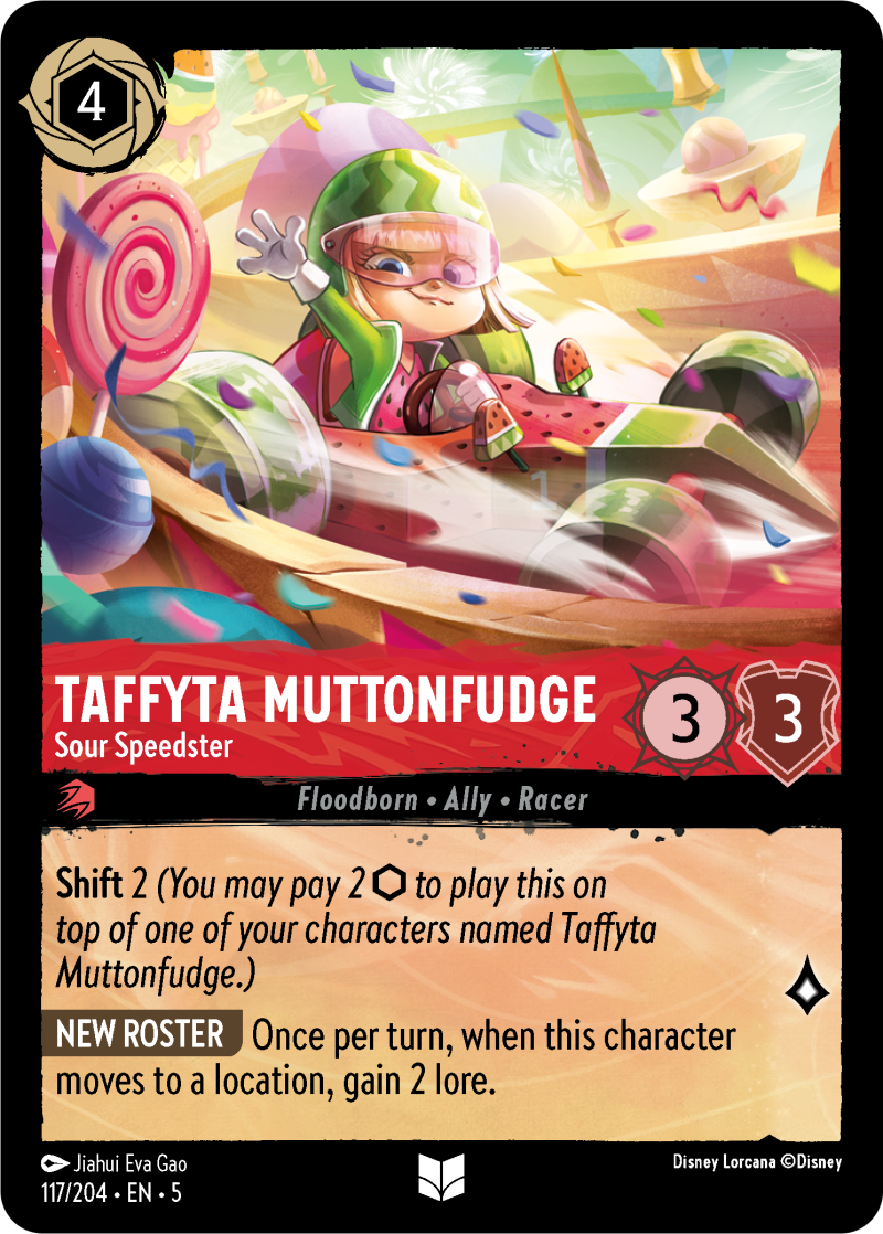 Taffyta Muttonfudge - Sour Speedster Ruby Uncommon Character 117 /204