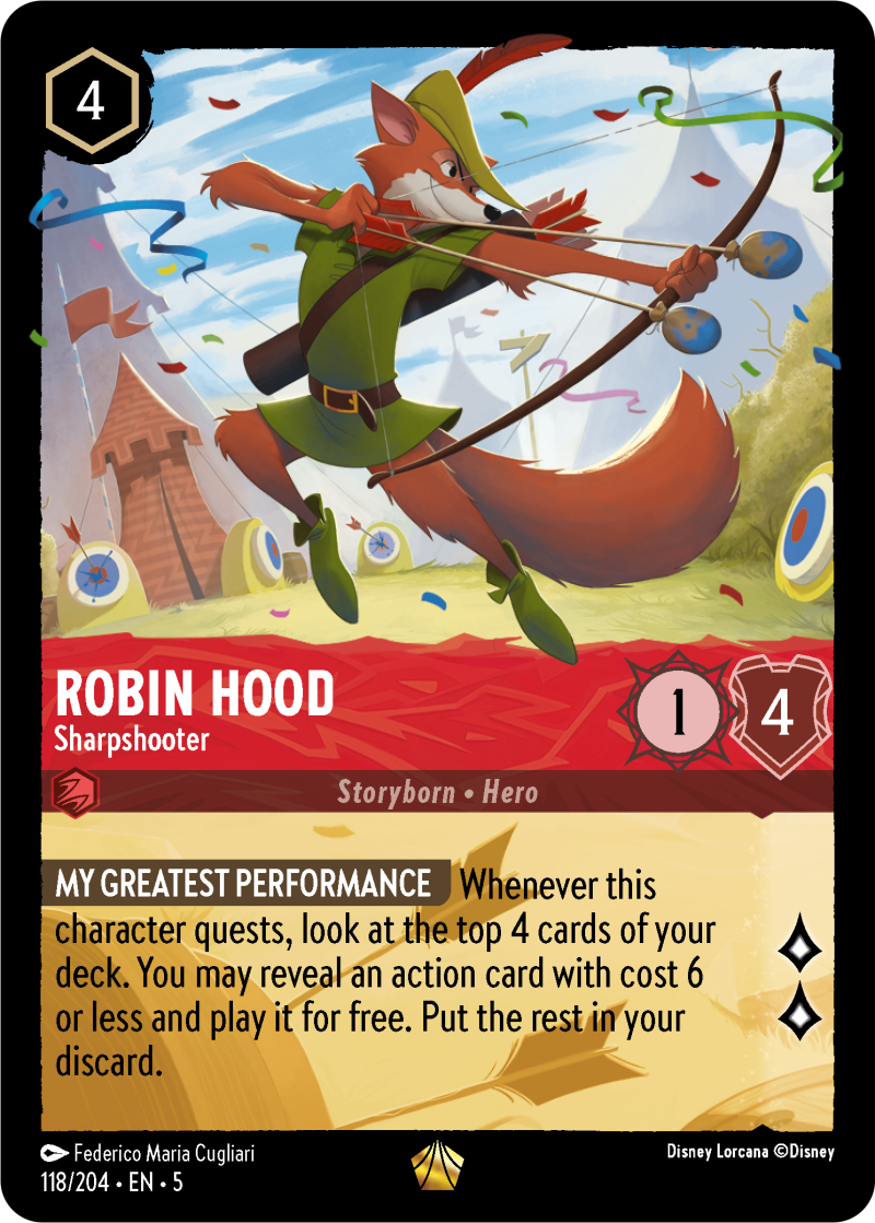 Robin Hood - Sharpshooter Ruby Legendary Character 118 /204