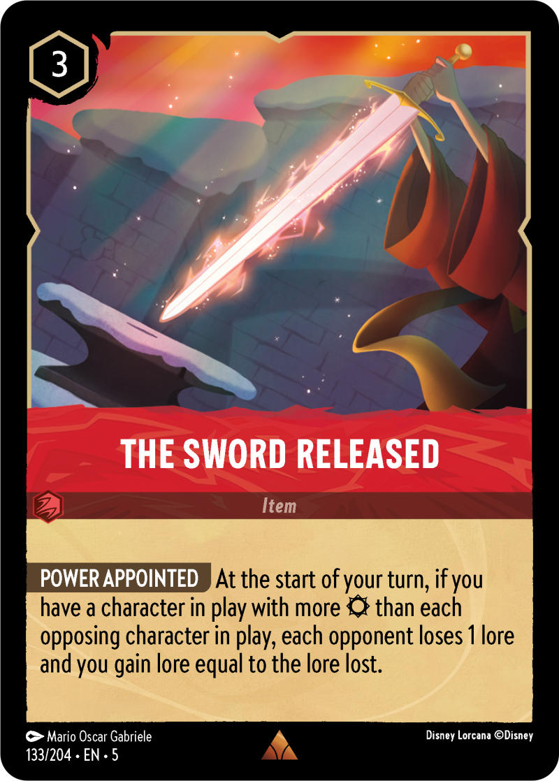 The Sword Released Ruby Rare Item 133 /204