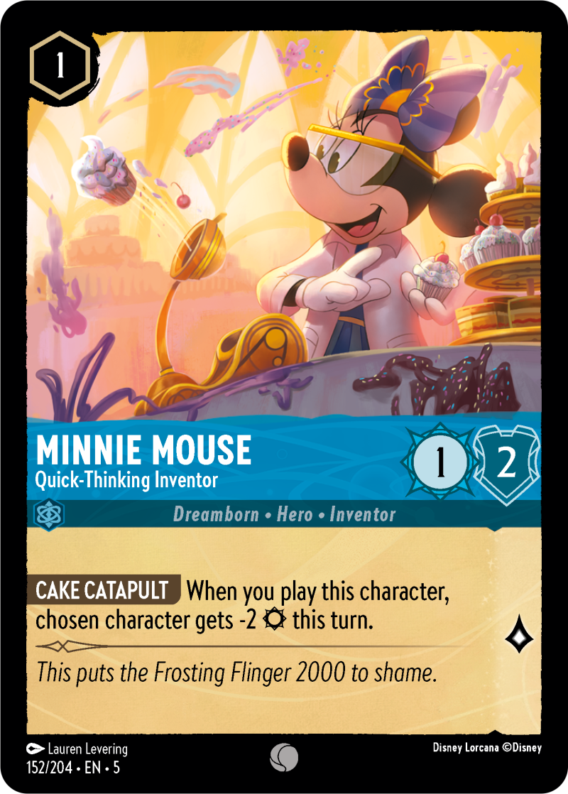 Minnie Mouse - Quick-Thinking Inventor Sapphire Common Character 152 /204