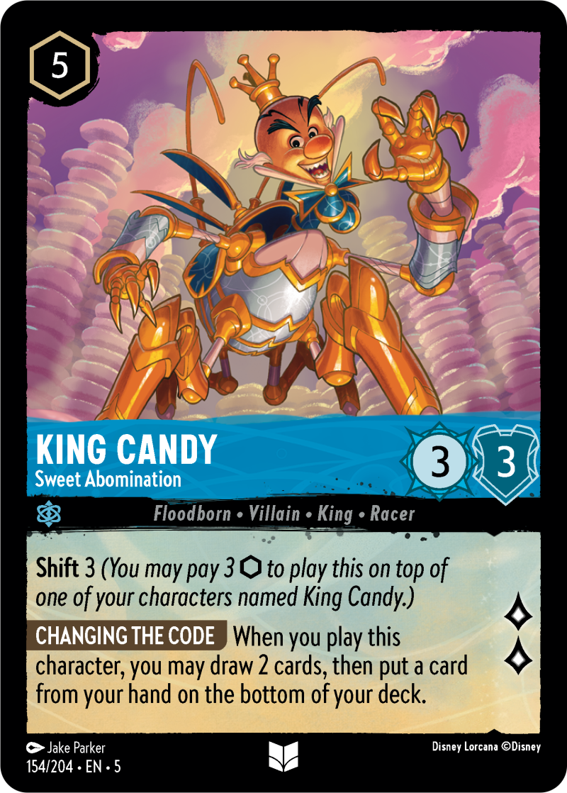 King Candy - Sweet Abomination Sapphire Uncommon Character 154 /204