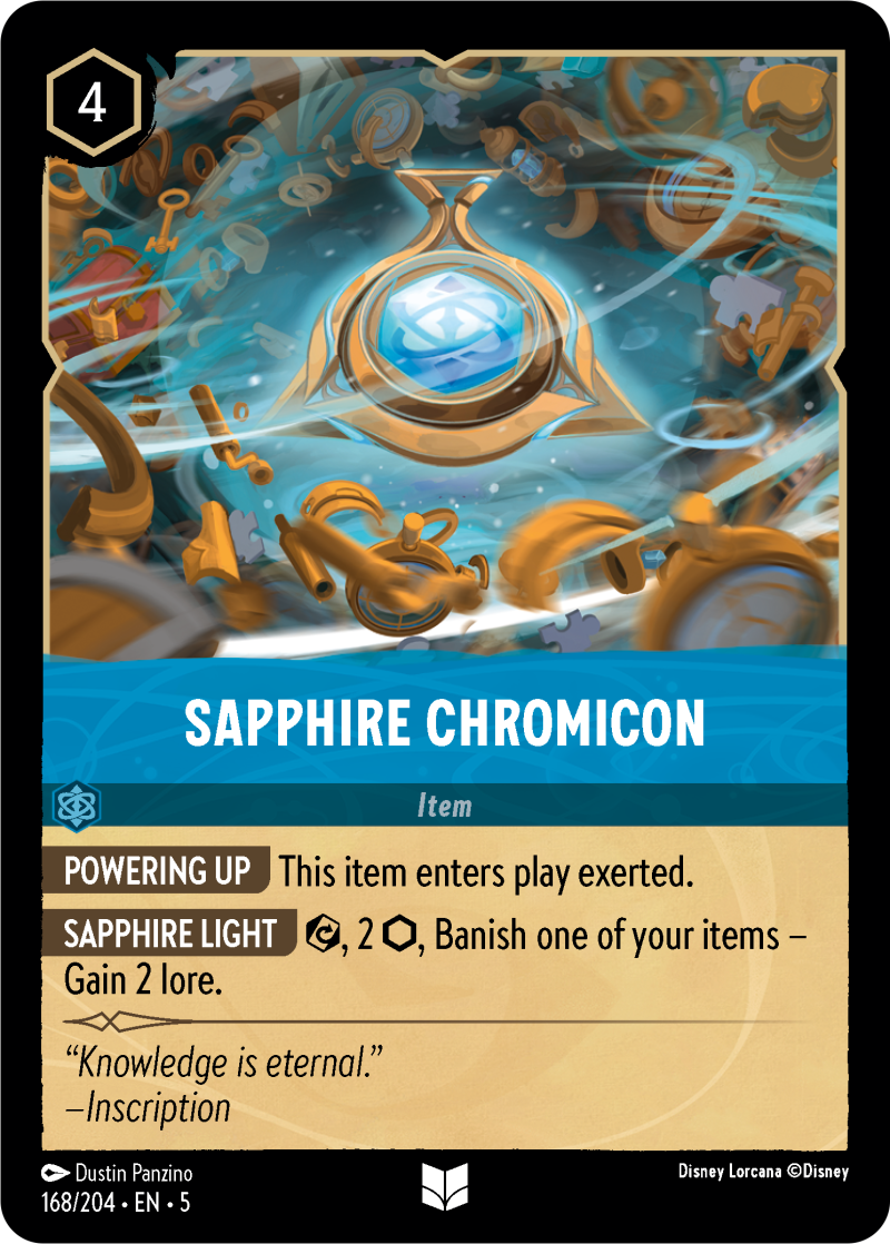 Sapphire Chromicon Sapphire Uncommon Item 168 /204