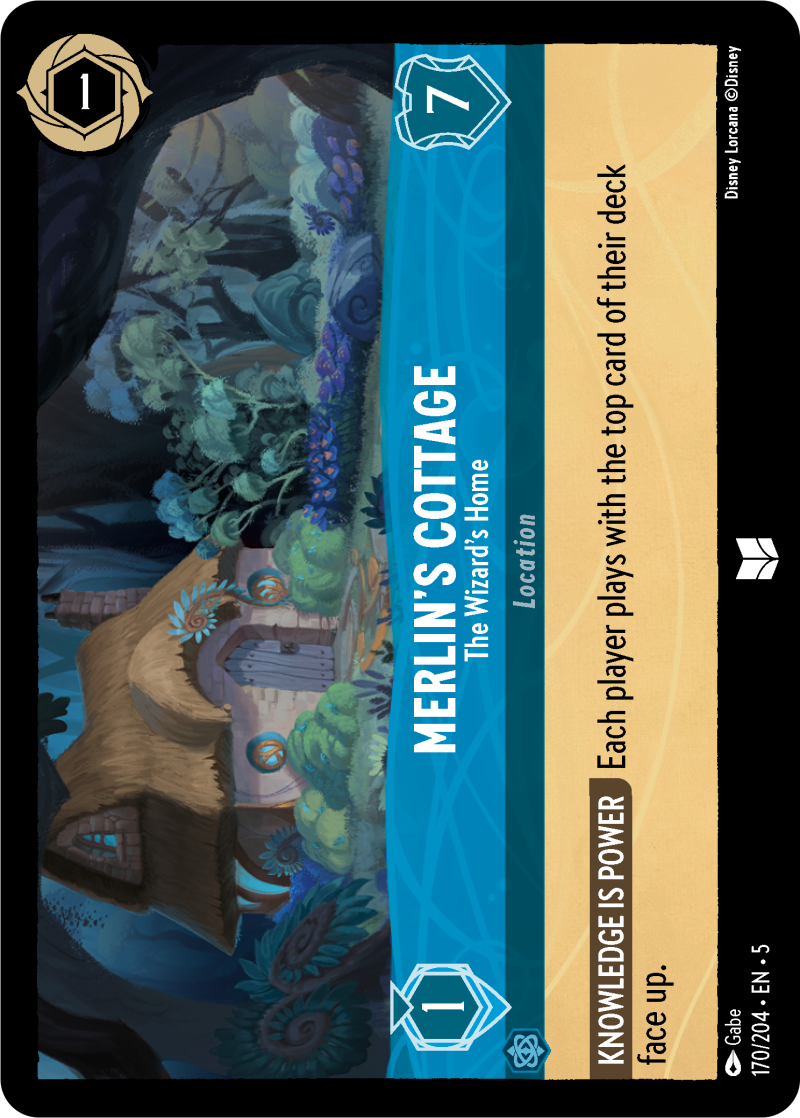 Merlin's Cottage - The Wizard's Home Sapphire Uncommon Location 170 /204