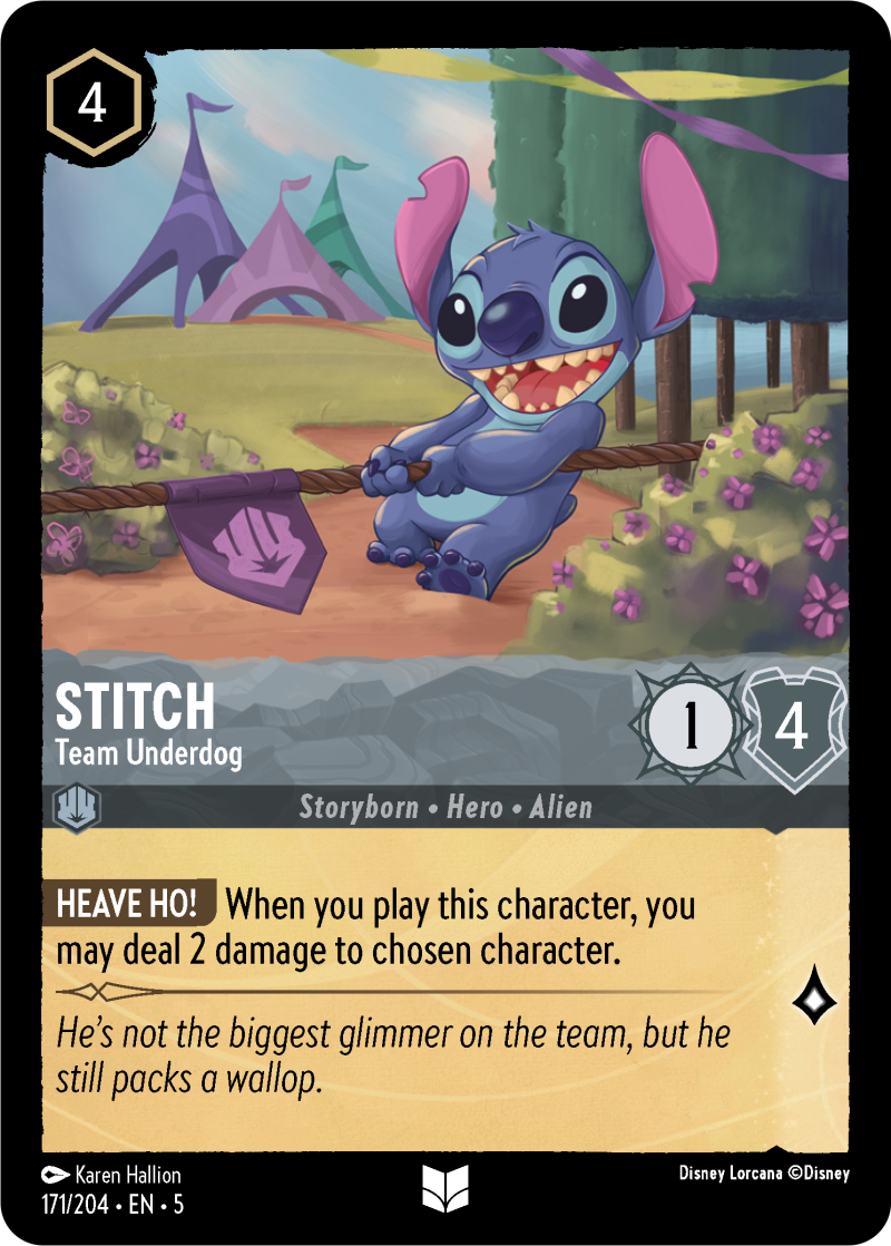 Stitch - Team Underdog Steel Uncommon Character 171 /204