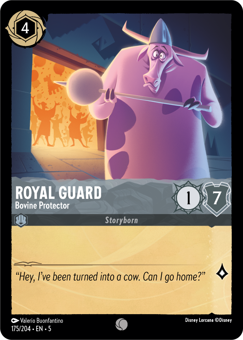 Royal Guard - Bovine Protector Steel Common Character 175 /204