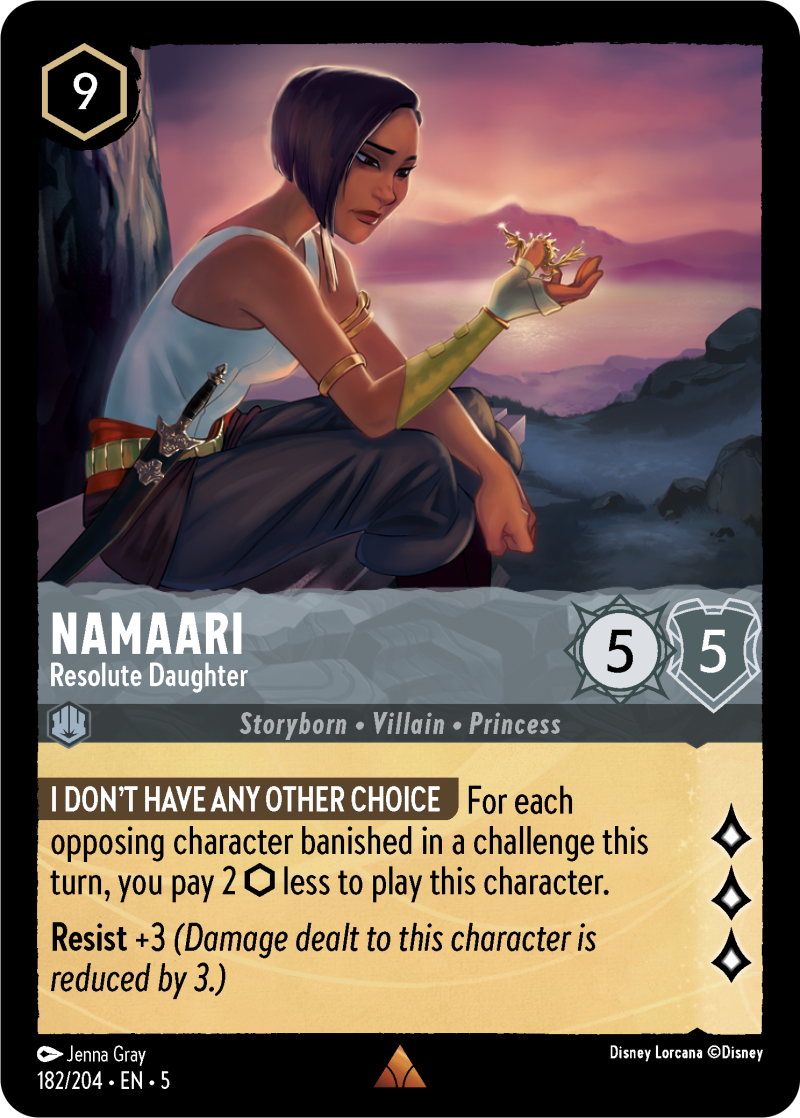 Namaari - Resolute Daughter Steel Rare Character 182 /204