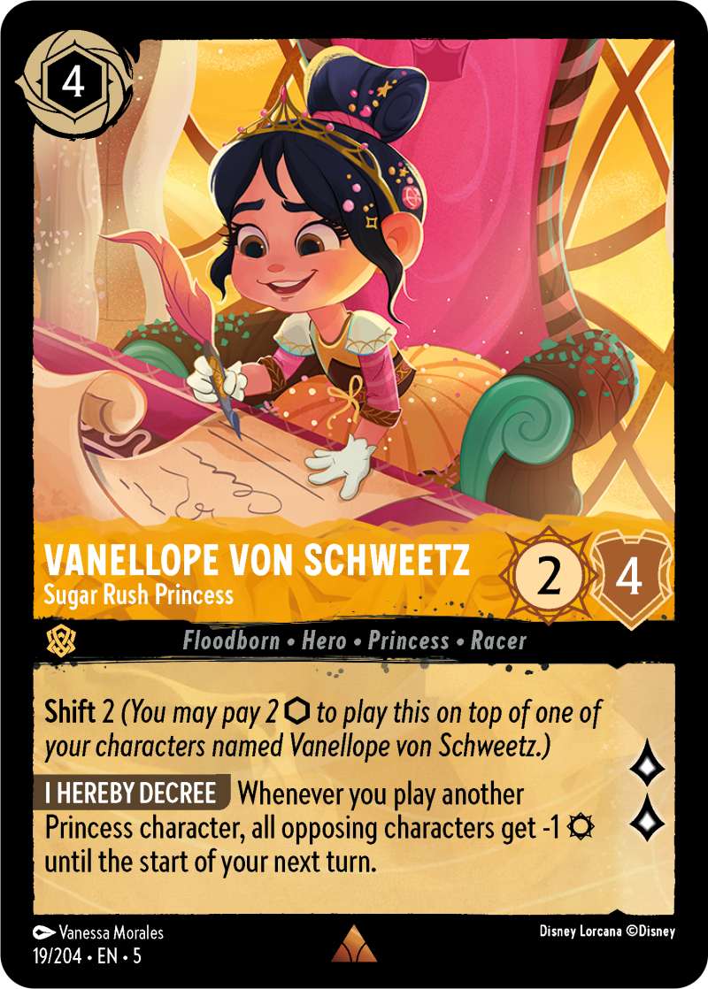 Vanellope von Schweetz - Sugar Rush Princess Amber Rare Character 19 /204