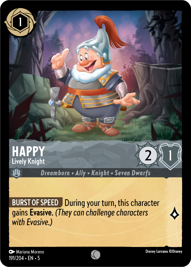 Happy - Lively Knight Steel Common Character 191 /204