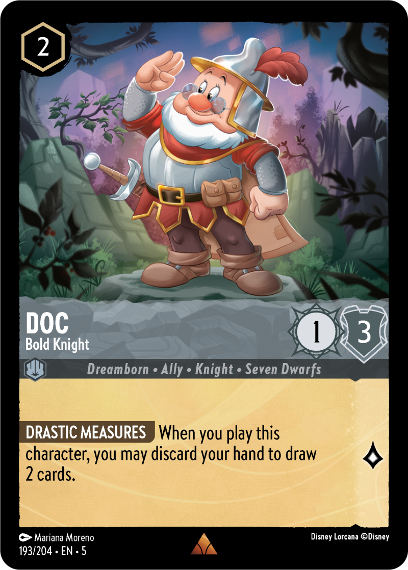 Doc - Bold Knight Steel Rare Character 193 /204