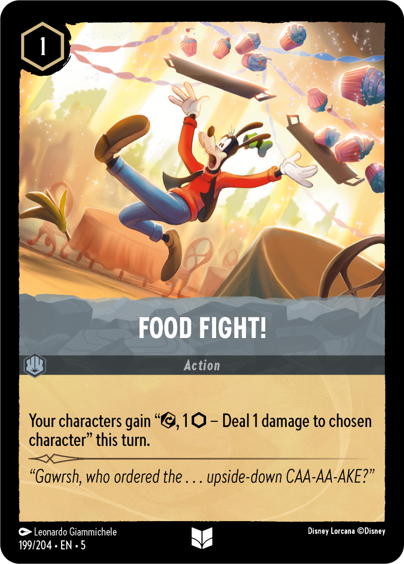 Food Fight Steel Uncommon Action 199 /204