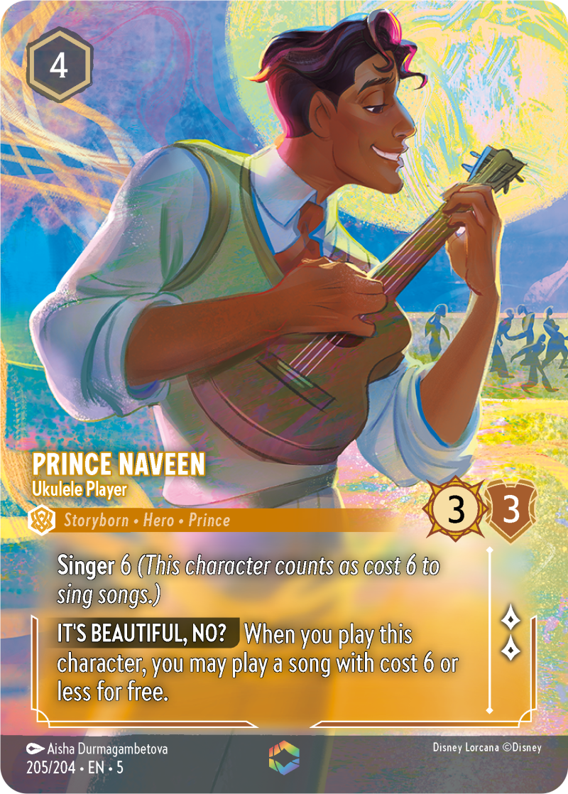 Prince Naveen - Ukulele Player Amber Enchanted Character 205 /204