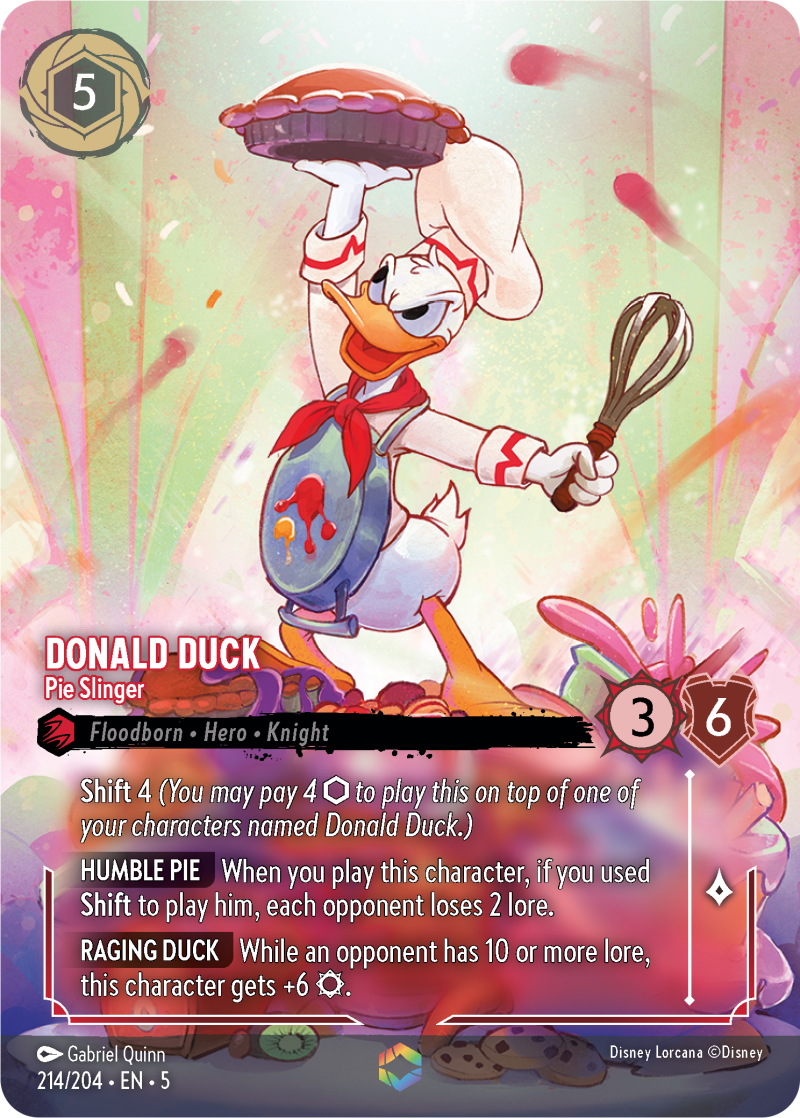 Donald Duck - Pie Slinger Ruby Enchanted Character 214 /204