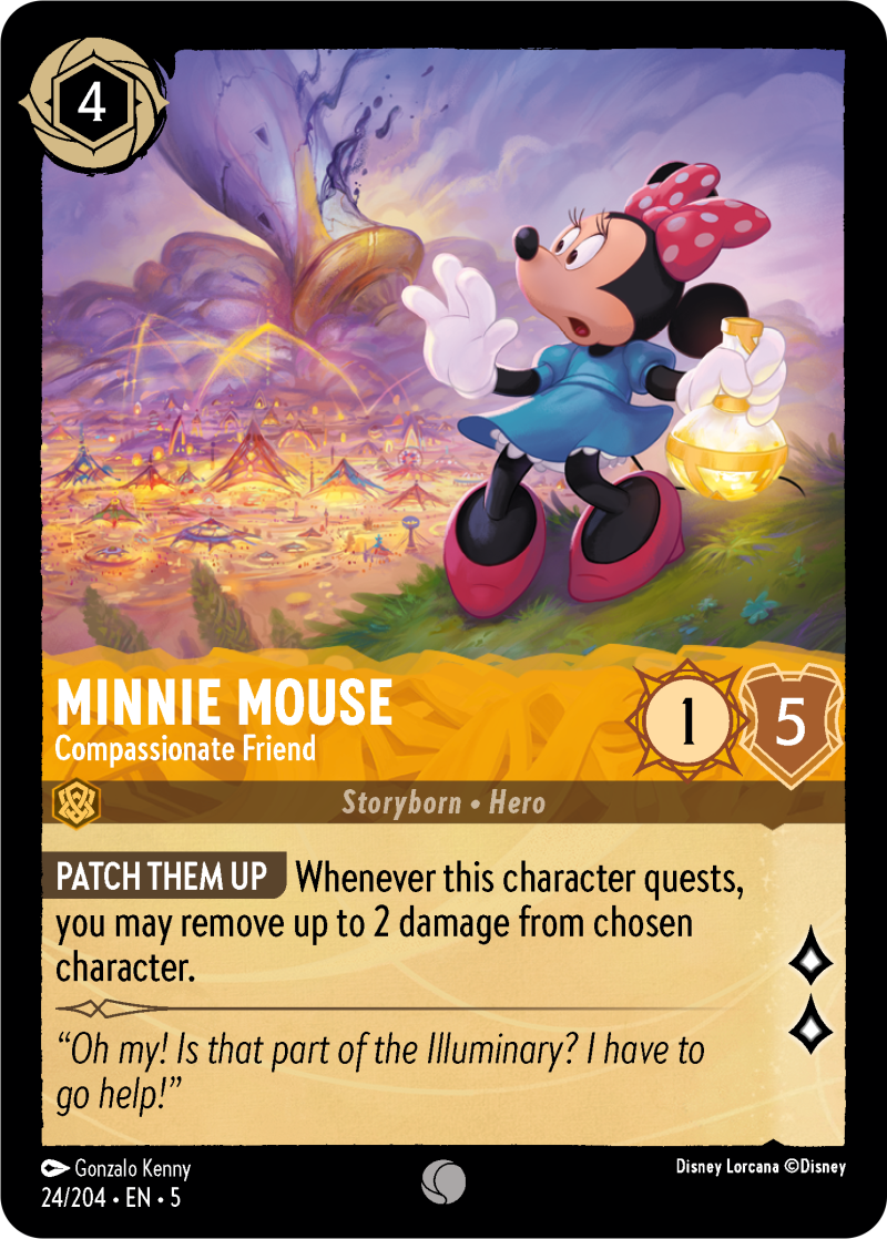 Minnie Mouse - Compassionate Friend Amber Common Character 24 /204