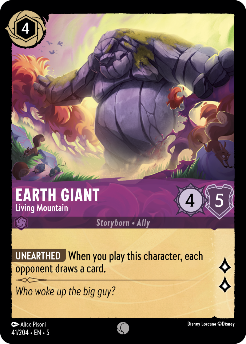 Earth Giant - Living Mountain Amethyst Common Character 41 /204