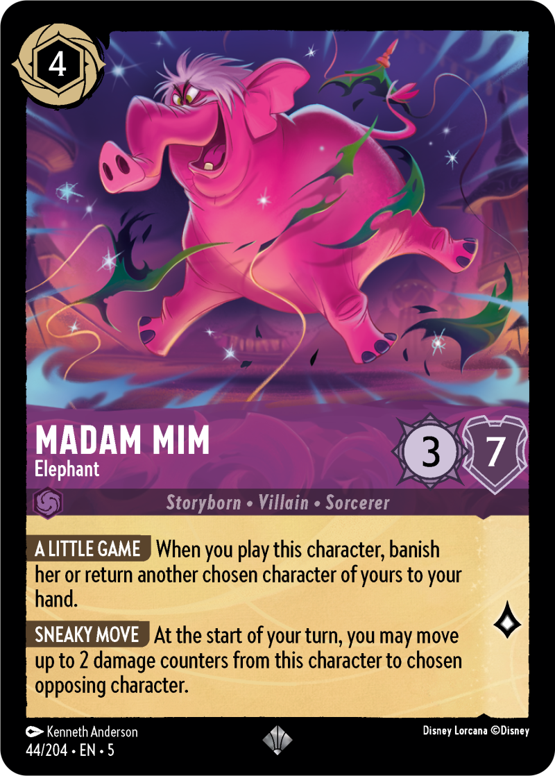 Madam Mim - Elephant Amethyst Super Rare Character 44 /204