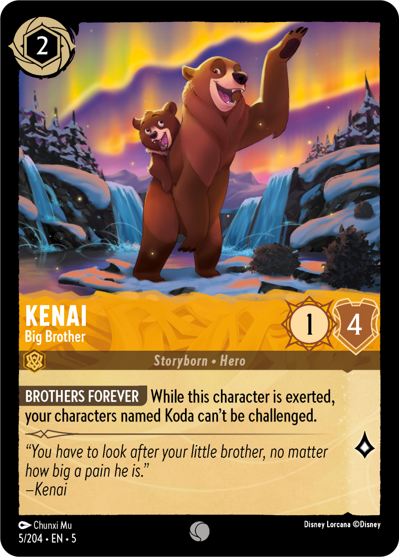 Kenai - Big Brother Amber Common Character 5 /204