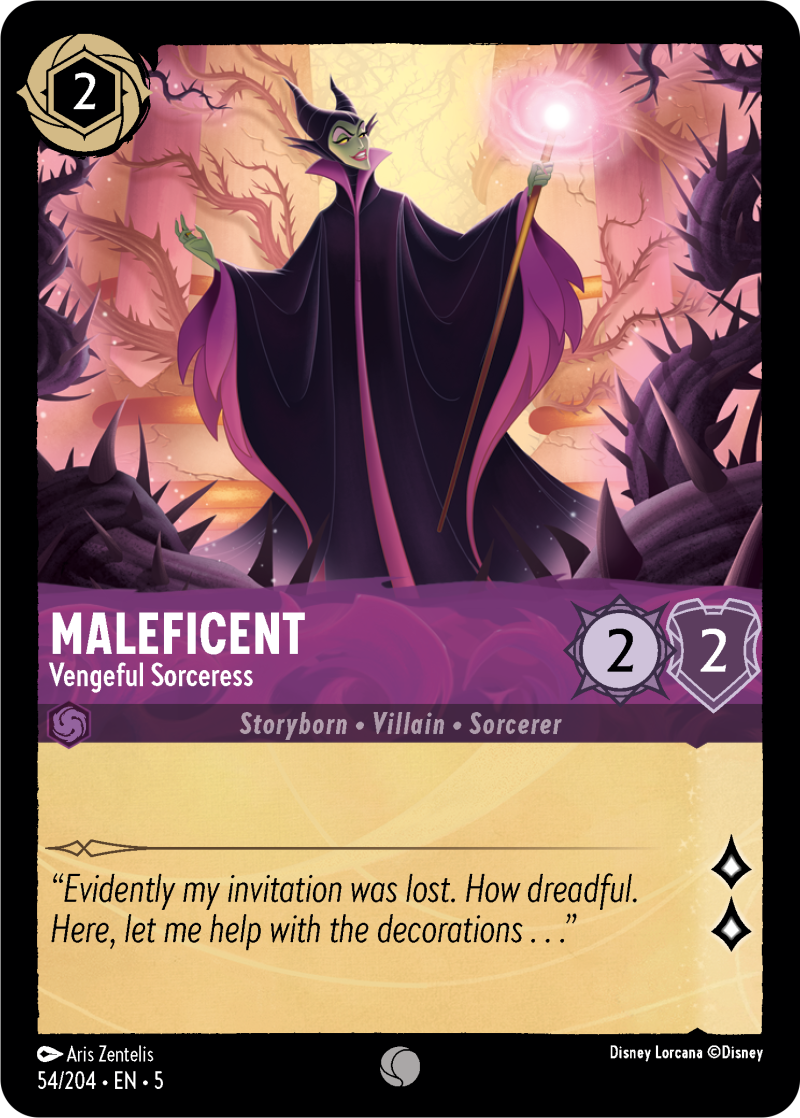 Maleficent - Vengeful Sorceress Amethyst Common Character 54 /204