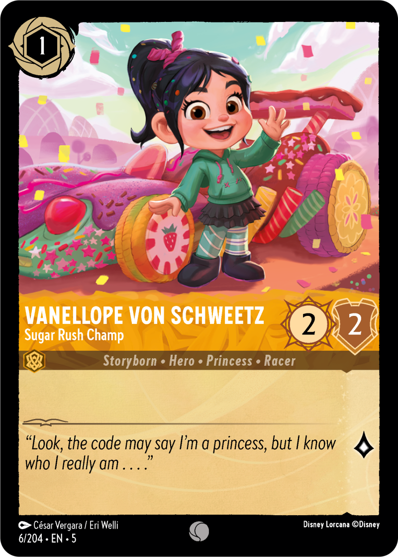 Vanellope von Schweetz - Sugar Rush Champ Amber Common Character 6 /204